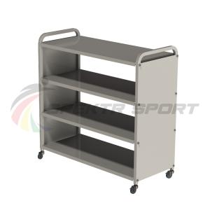 Купить Стеллаж для спортивного инвентаря 4 полки 103х102х43,5см мобильный в Нижнем Новгороде 