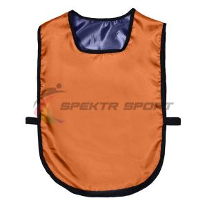 Купить Манишка футбольная двусторонняя универсальная Spektr Sport оранжево-синяя в Нижнем Новгороде 