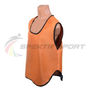 Купить Манишка футбольная односторонняя Spektr Sport оранжевая, р.36-40 в Нижнем Новгороде 