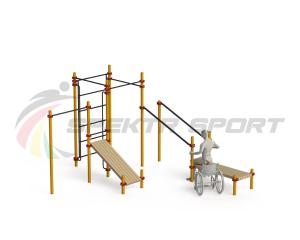 Купить Спортивный комплекс для инвалидов-колясочников WRK-D20_76mm в Нижнем Новгороде 